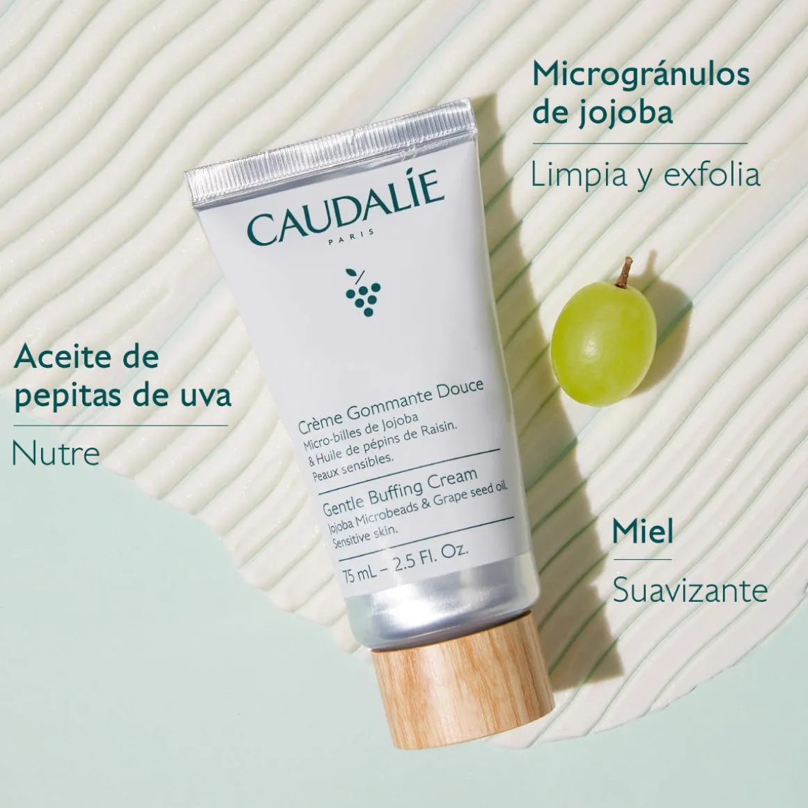 Crema Exfoliante Suave con Microgránulos de Jojoba