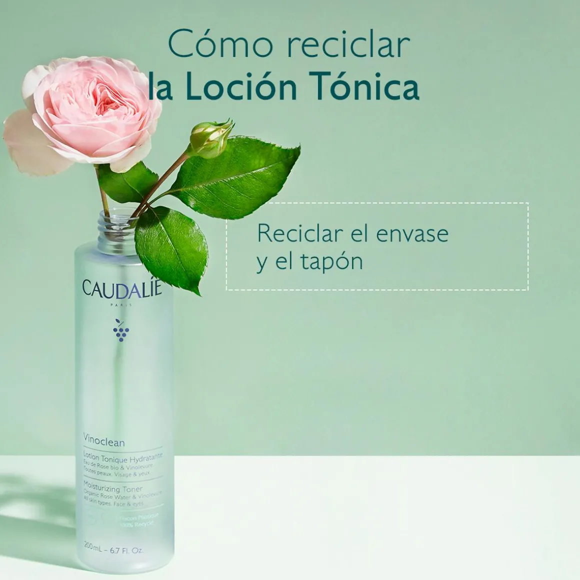 Loción Tónica Hidratante con Hidrolato de Rosa Biológica - 400ml
